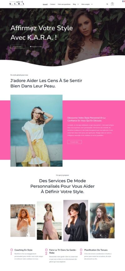 Modèle site coiffure — DigiKoder